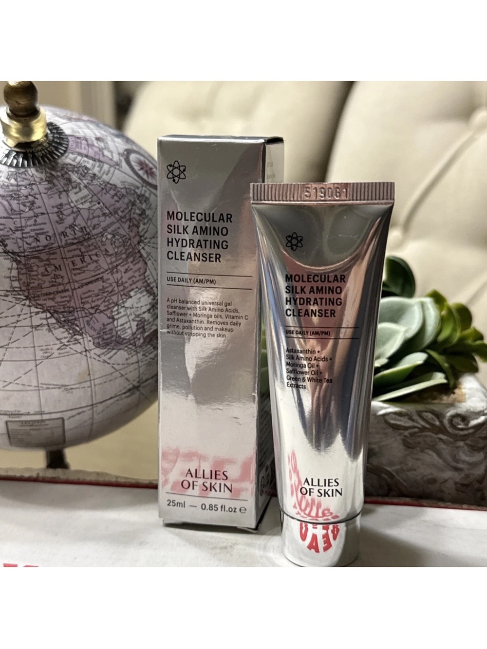 Allies Of Skin Molecular Silk Amino Hydrating Cleanser 25ml Exp 2028